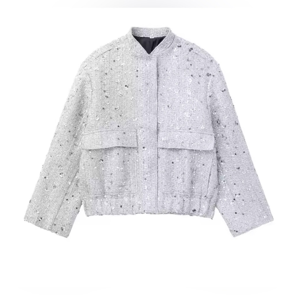 NEW $98 Fiane Gold Sequin Women's Jacket - Picture 14 of 15